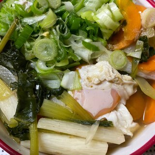 野菜たっぷりかけうどん